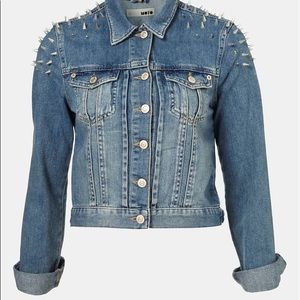 TOPSHOP studded jean jacket